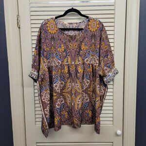 Seeing curve shirt size 0xl paisley print